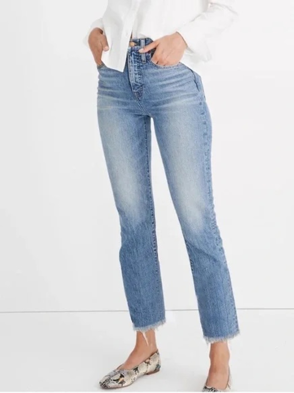 Madewell The Perfect Vintage Jean Raw Hem Size 29